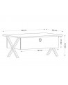 Table basse IRON  90cm
