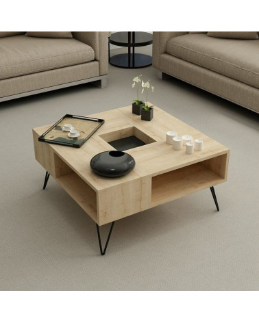 Table basse  LORD 80 cm chêne