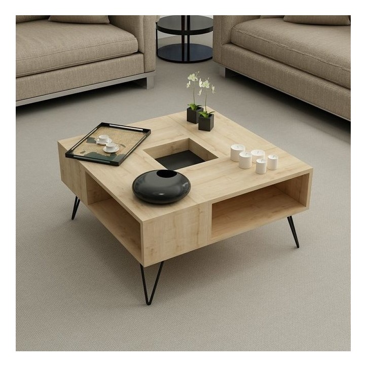 Table basse  LORD 80 cm chêne