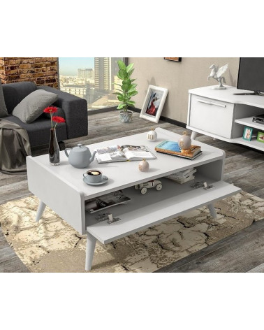 Mesa de centro DEMRE  90cm blanco
