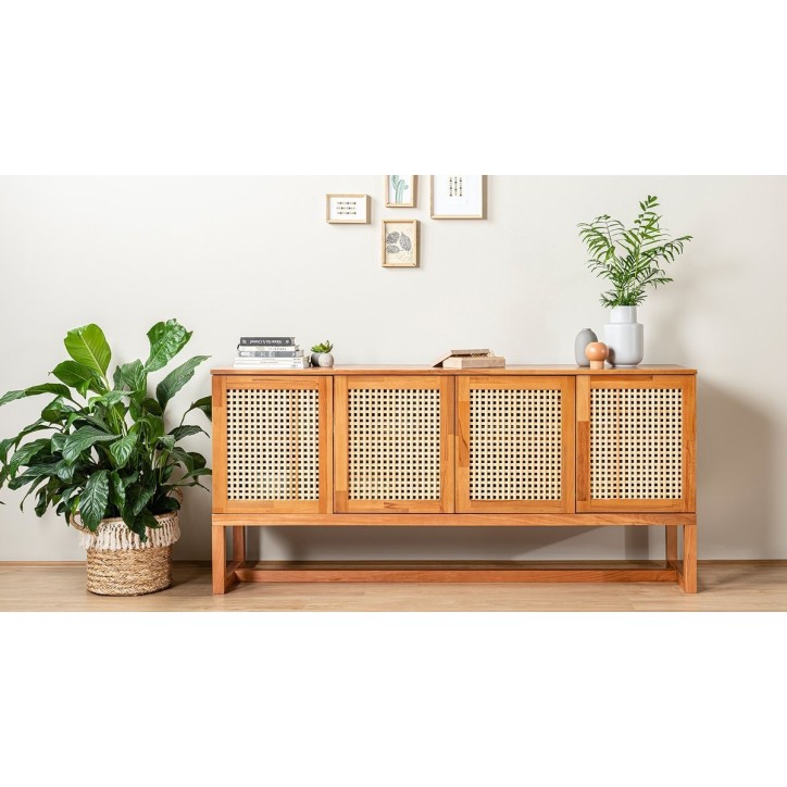 Buffet ARDEN 4 portes 185 cm bois