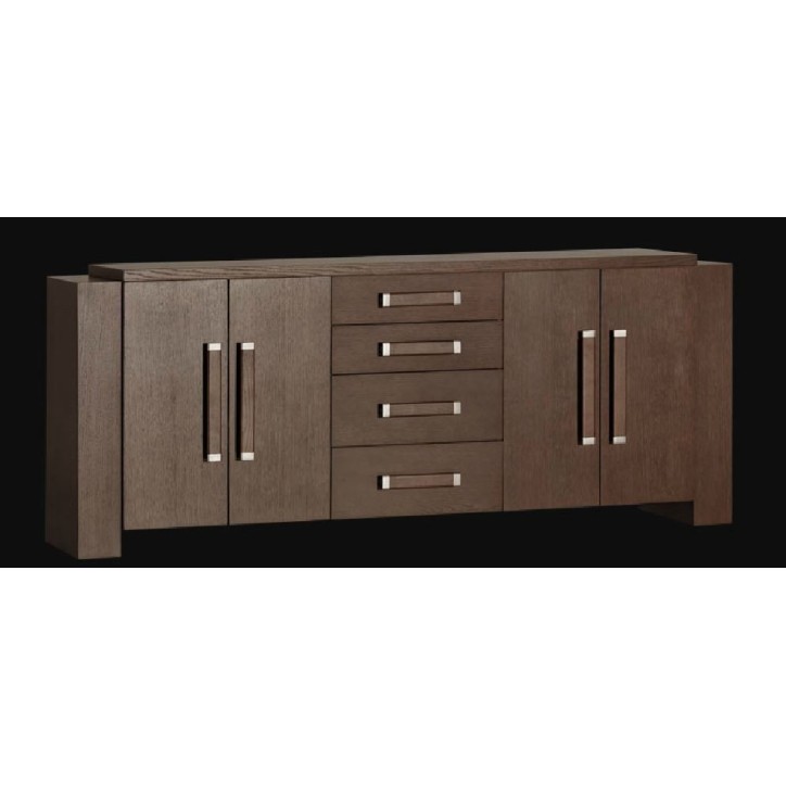 Salle à manger complète TRIUM chêne massif foncé Salle à manger complète TRIUM chêne massif foncé