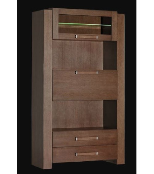 Salle à manger complète TRIUM chêne massif foncé