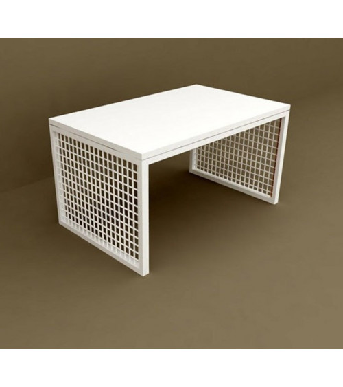 Table basse  blanche TERA  80 cm