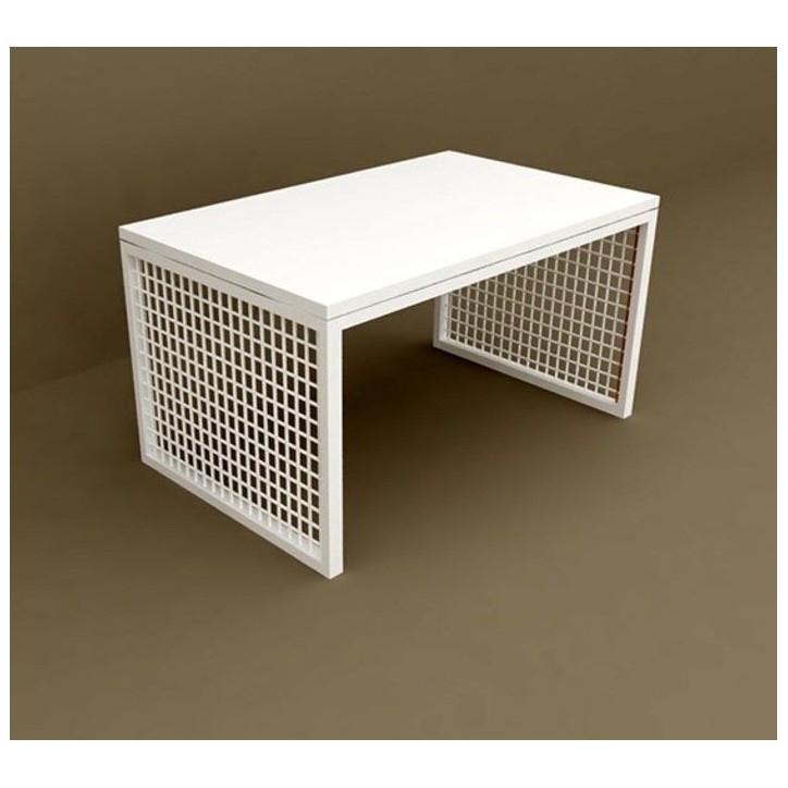 Mesa de centro blanca TERA 80 cm Mesa de centro blanca TERA 80 cm