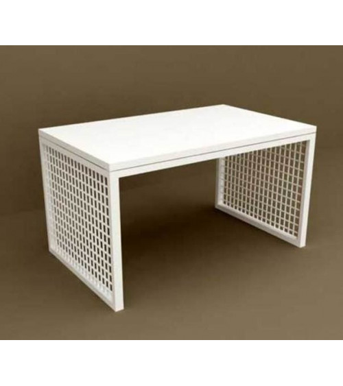 Table basse  blanche TERA  80 cm