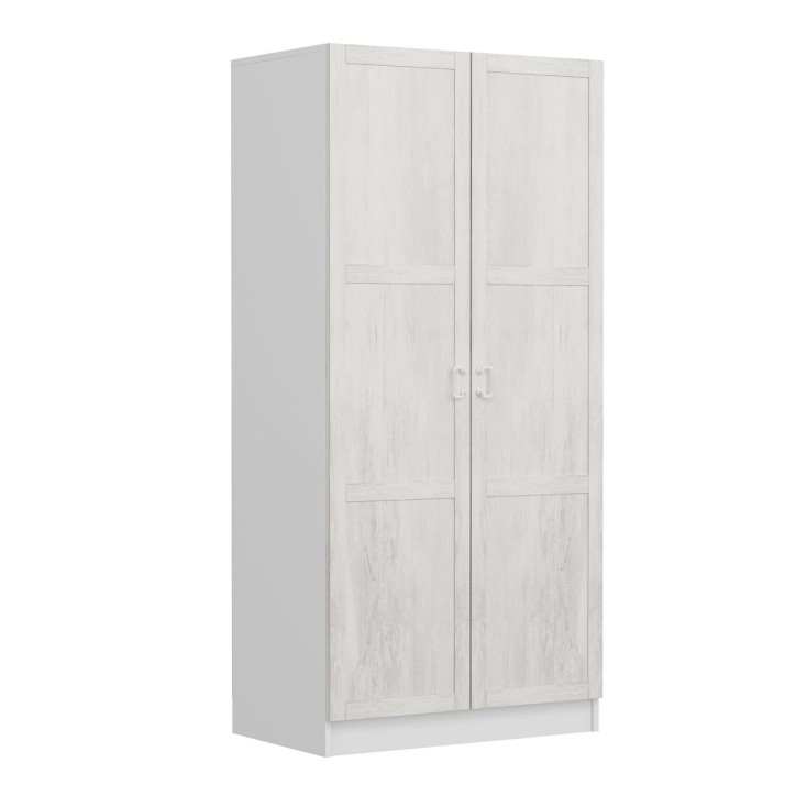 2-deurs kledingkast wit schuifbaar 190 x 52 x 90