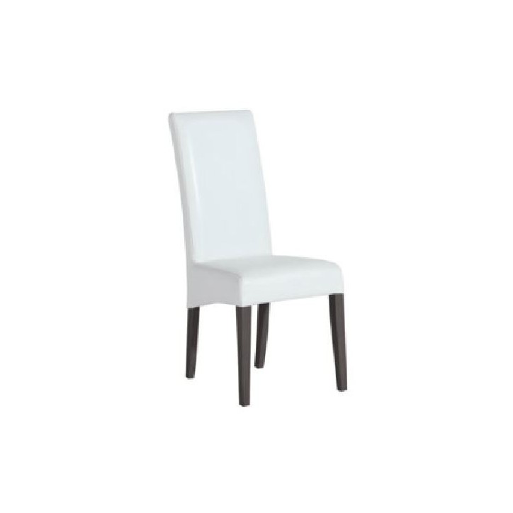 Salle à manger complète ARTIS wengé et blanc Salle à manger complète ARTIS wengé et blanc