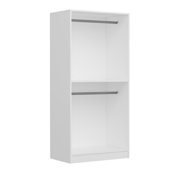 Armoire  2 Portes Blanc Dégringolé  190 x 52 x 90