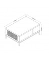 Table basse ZEUS 90cm