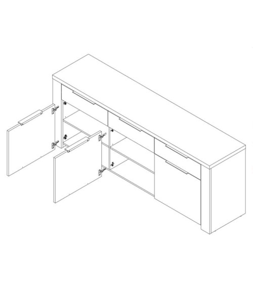 Salle à manger complète CALPE chêne
