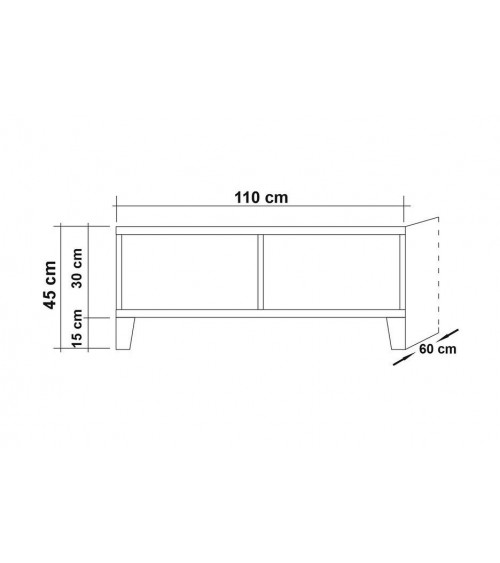 Table basse  MONTANA   L 110 cm