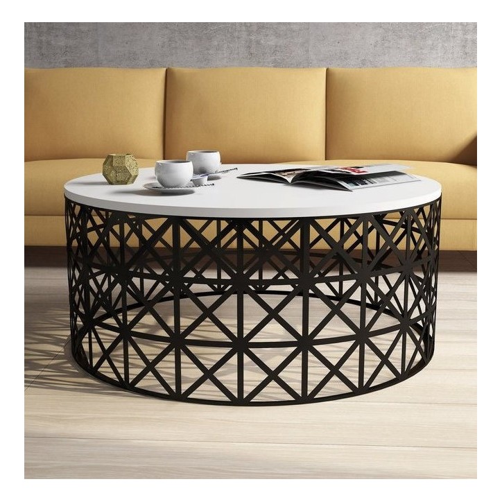 Table basse  SELIN blanche