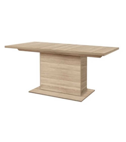 Salle à manger complète JULIETTA chêne clair et blanc