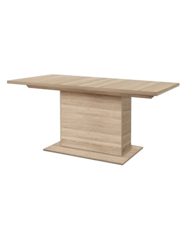 Salle à manger complète JULIETTA chêne clair et blanc