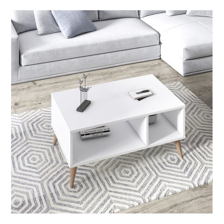 Tavolino VEGA 90cm bianco
