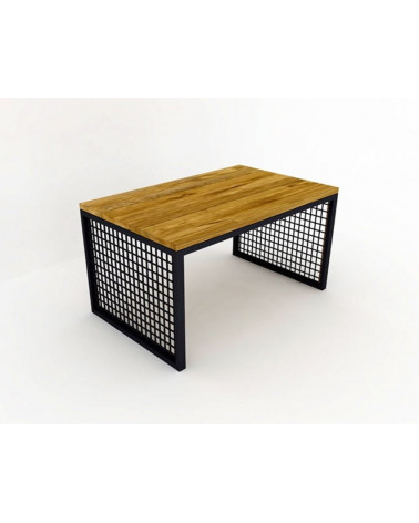 Mesa de centro TERRA 80cm madera y negro