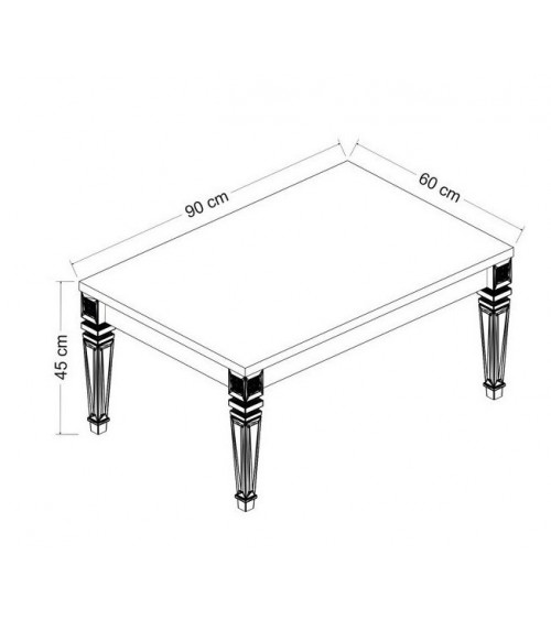 Table basse  VALERIA   90 cm