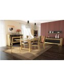 Salle à manger complète CORINO chêne clair