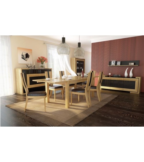 Salle à manger complète CORINO chêne clair