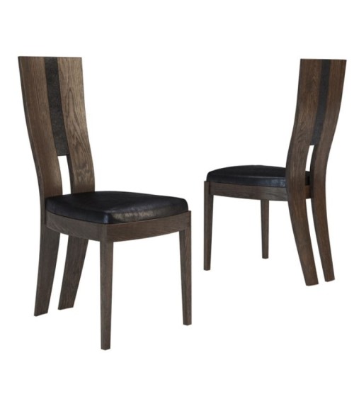 Salle à manger complète CORINO chêne foncé