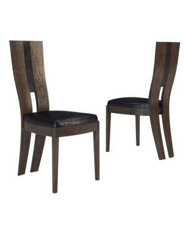 Salle à manger complète CORINO chêne foncé