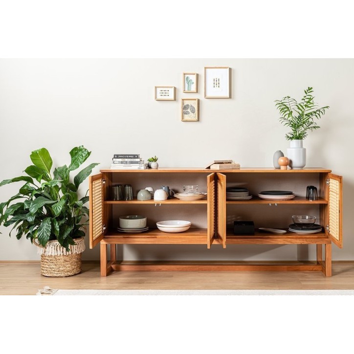 Buffet ARDEN 4 portes 185 cm bois