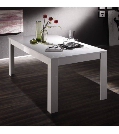 Salle à manger complète EASY blanc laqué