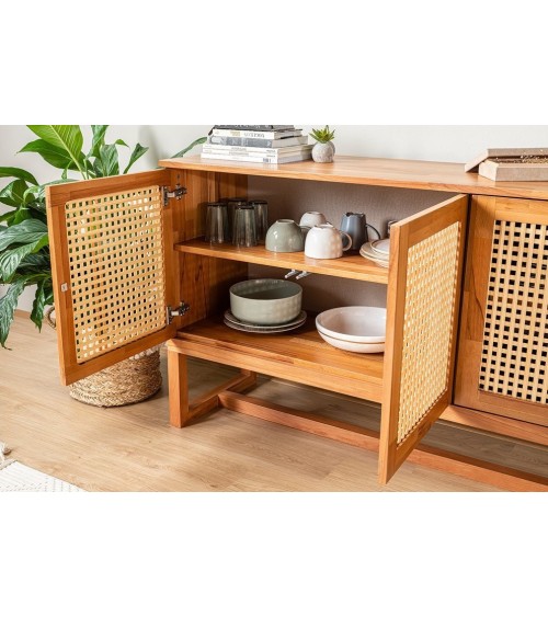 Buffet ARDEN 4 portes 185 cm bois