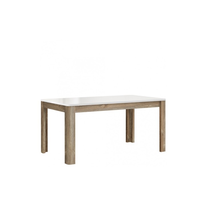 salle à manger complète BABA chêne clair et blanc