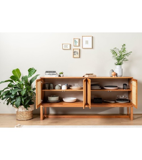 Buffet ARDEN 4 portes 185 cm bois