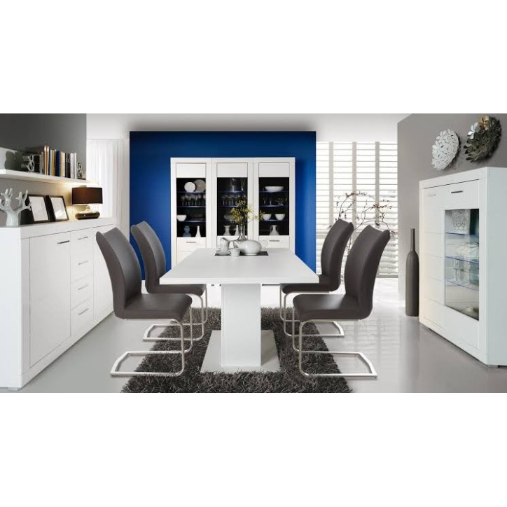 salle à manger complète SNOW blanc