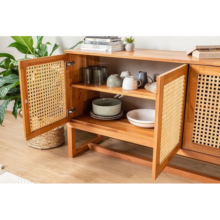 Buffet ARDEN 4 portes 185 cm bois