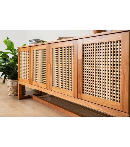 Buffet ARDEN 4 portes 185 cm bois