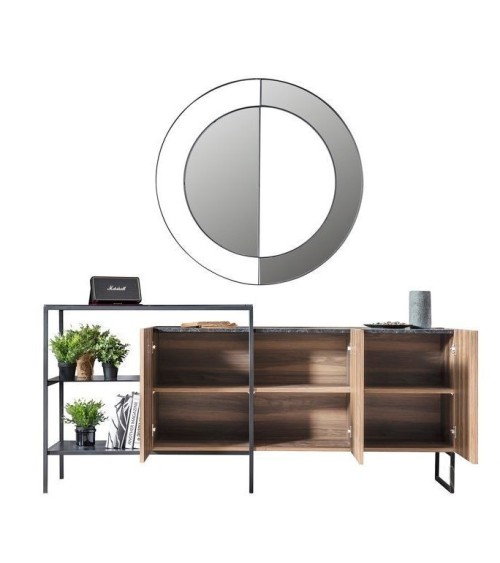 Salle à manger COOL bois, noir et effet marbre