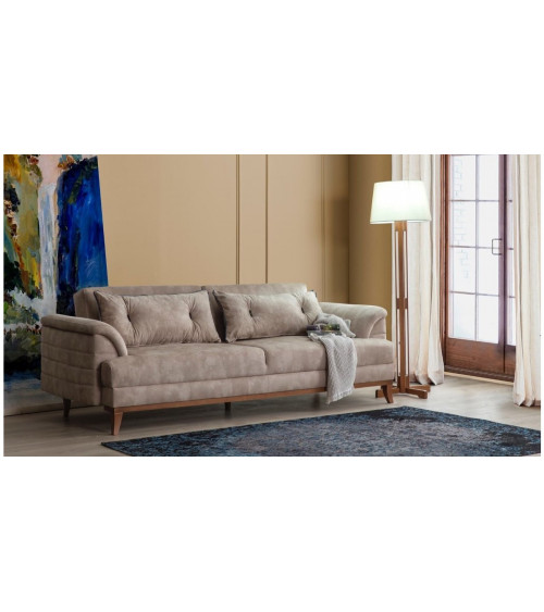 Sofa Madrid Beige 230 x 92 x 77