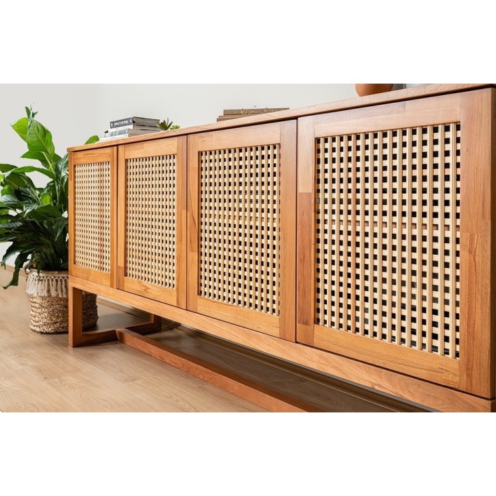 Buffet ARDEN 4 portes 185 cm bois