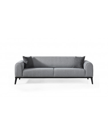 Canapé ALMARA gris et blanc   222 x 88 x 75