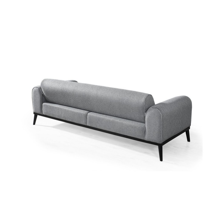 Canapé ALMARA gris et blanc   222 x 88 x 75