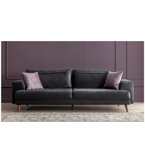 Canapé VİVENTE Gris Fonce   235 x 85 x 75