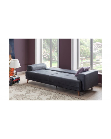 Sofá VİVENTE cinzento escuro 235 x 85 x 75