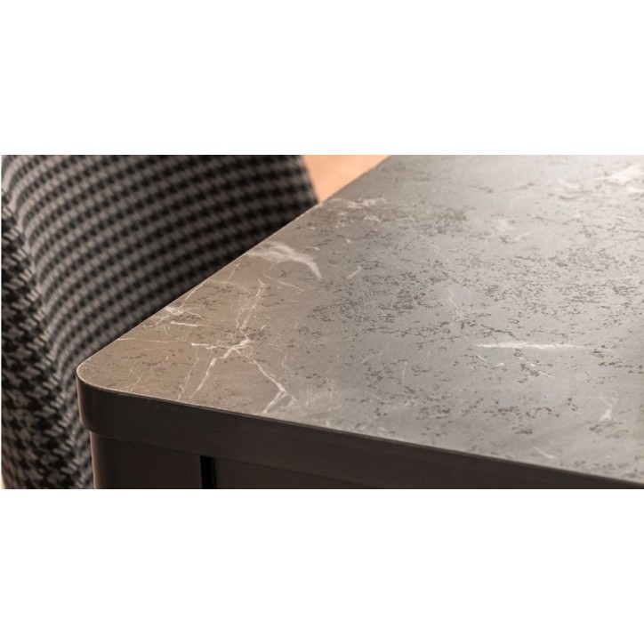 Salle à manger KNIDOS noir et bois Salle à manger KNIDOS noir et bois