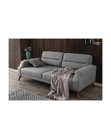 Sofá Anka cinzento claro 220 x 90 x 87