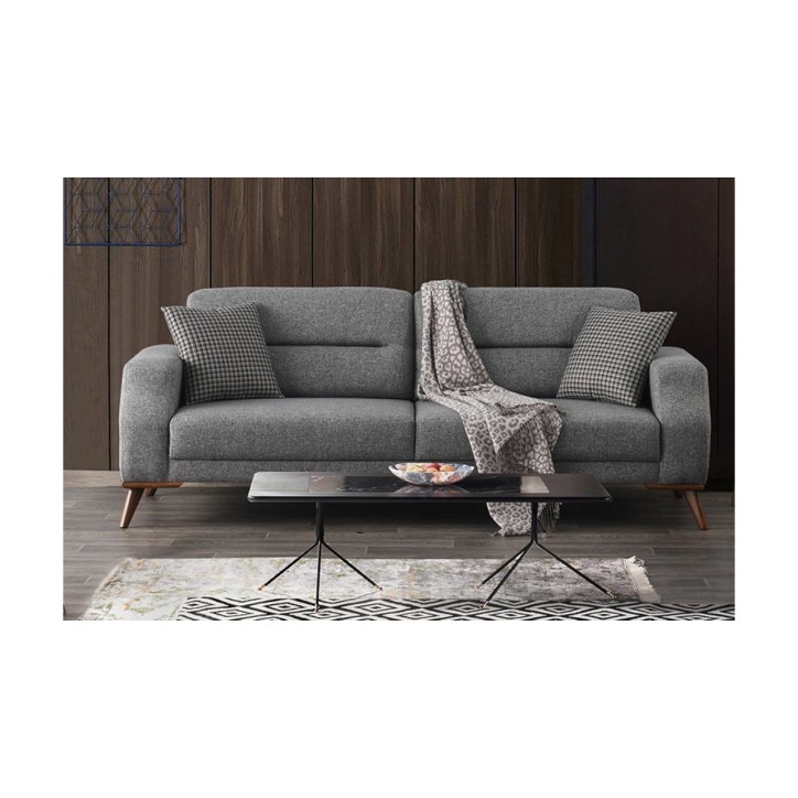 Canapé Anka  Gris Clair 220 x 90 x 87