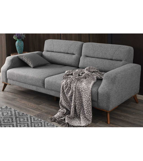 Canapé Anka  Gris Clair 220 x 90 x 87