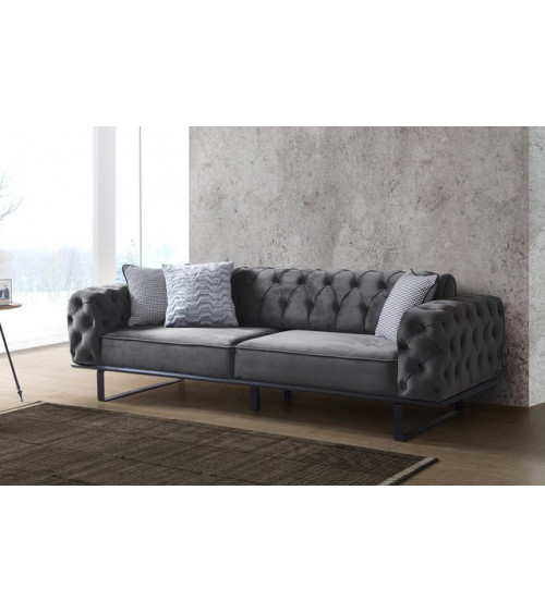 Canapé PRESTIGE ANTHRACITE   235 x 95 x 85