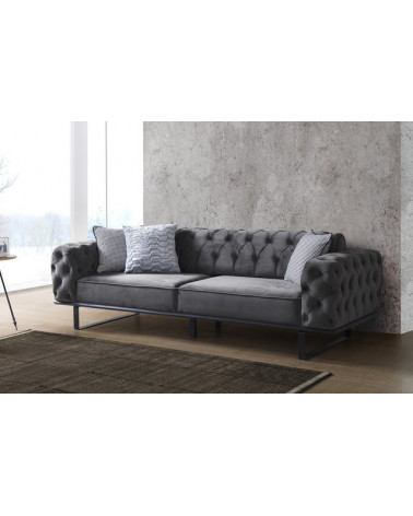 Canapé PRESTIGE ANTHRACITE   235 x 95 x 85