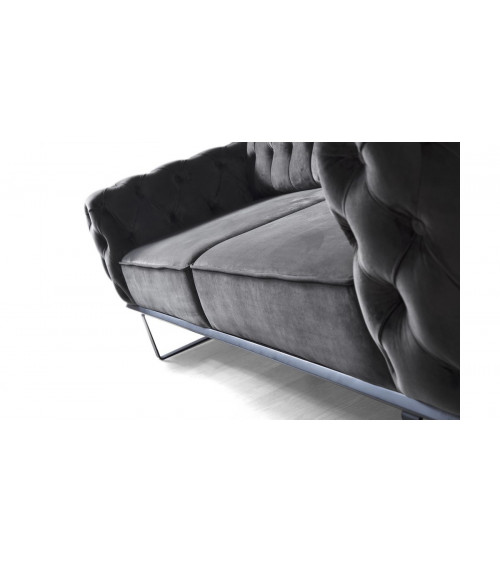 Canapé PRESTIGE ANTHRACITE   235 x 95 x 85