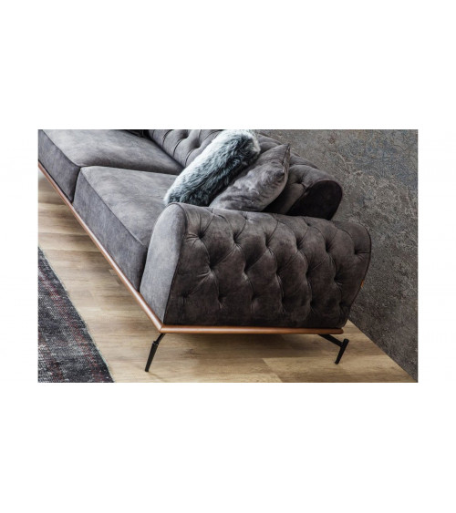 Canapé Jazz ANTHRACITE  234 x 95 x 78