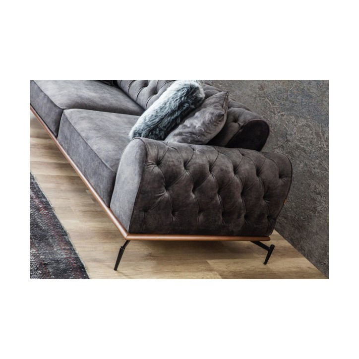 Canapé Jazz ANTHRACITE  234 x 95 x 78